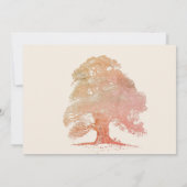 Herbsteiche Trebentaterkarte Einladung (Rückseite)