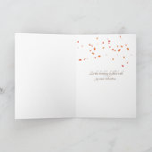 Herbsteiche zum Geburtstag im Freien Karte (Innenseite)