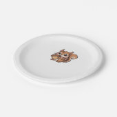 Herbsteichhörnchen Klassischer T - Shirt Pappteller (Schrägansicht)