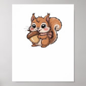 Herbsteichhörnchen Klassischer T - Shirt Poster (Vorne)