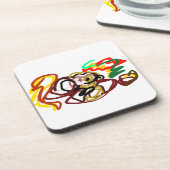 Herbsteichhörnchen-Liebe Getränkeuntersetzer (Linke Seite)