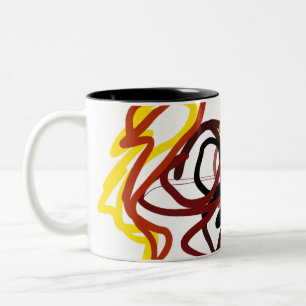Herbsteichhörnchen-Liebe Zweifarbige Tasse