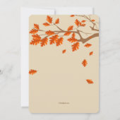 Herbsteinladung Einladung (Rückseite)