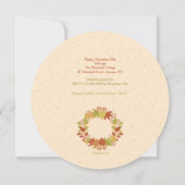 Herbsteinladung Einladung (Rückseite)