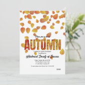 Herbsteinladung Einladung (Stehend Vorderseite)