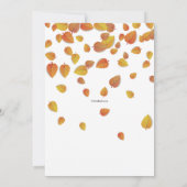 Herbsteinladung Einladung (Rückseite)