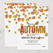 Herbsteinladung Einladung (Vorne/Hinten)