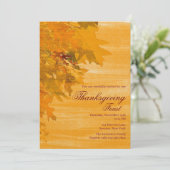 Herbsteinladung Einladung (Stehend Vorderseite)