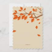 Herbsteinladung Einladung (Rückseite)