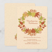 Herbsteinladung Einladung (Vorne/Hinten)