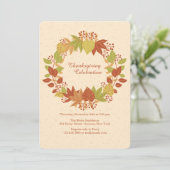 Herbsteinladung Einladung (Stehend Vorderseite)