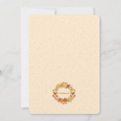 Herbsteinladung Einladung (Rückseite)