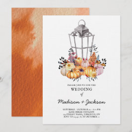 Herbsteinladung Hochzeitsschlange Einladung