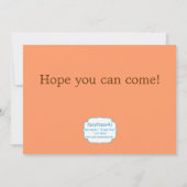 Herbsteinladung - Niedlicher Pumpkin Einladung (Rückseite)