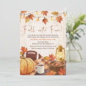 Herbsteinladung zum Spaß Einladung (Stehend Vorderseite)