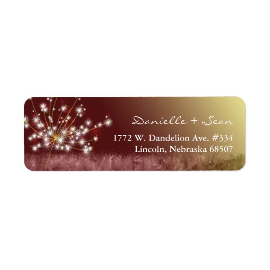 Herbstelegance Dandelion Wedding Address (Vorne)