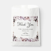 Herbstelegante violette Blumenblätter Geschenktütchen (Vorderseite)