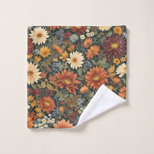 Herbsteleganz Badhandtuch Set (Waschlappen)