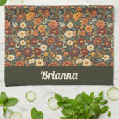 Herbsteleganz Geschirrtuch (Gefaltet)