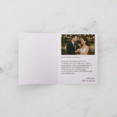 Herbsteleganz Hochzeit geklappt Dankeschön Karte (Innenseite)