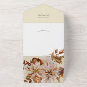 Herbsteleganz, Hochzeit im Herbst einladen mit QR- All In One Einladung (Außenbereich)