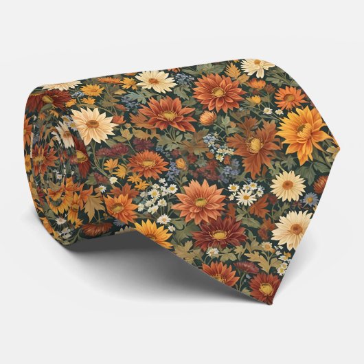 Herbsteleganz Krawatte (Gerollt)