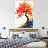 Herbsteleganz Leinwanddruck (Insitu (Schlafzimmer))