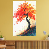 Herbsteleganz Leinwanddruck (Insitu (Wohnzimmer))