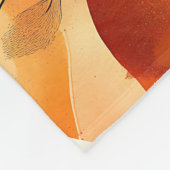 Herbsteleganz Nahtloses Muster Fleecedecke (Ecke)