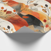 Herbsteleganz Nahtloses Muster Geschenkpapier (Ecke)