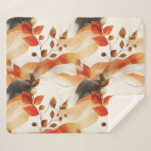 Herbsteleganz Nahtloses Muster Sherpadecke (Vorderseite (Horizontal))