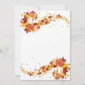 Herbsteleganz Save the Date Einladung (Rückseite)