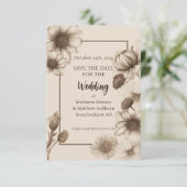 Herbstelegung Hochzeit Save The Date (Stehend Vorderseite)