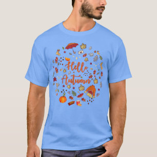Herbstelemente Hallo Herbst Herbst Jahr T-Shirt