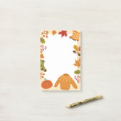 Herbstelemente Post-it Klebezettel (Auf Schreibtisch)