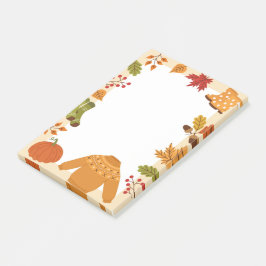 Herbstelemente Post-it Klebezettel