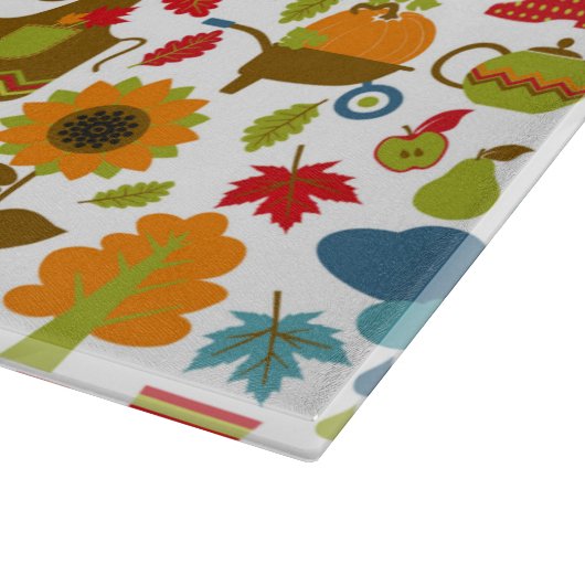 Herbstelemente Schneidebrett (Ecke)