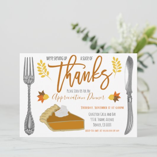 Herbstempfehlung Einladung (Stehend Vorderseite)