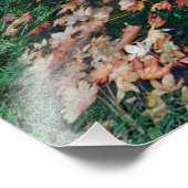Herbstengel Wald-Fantasie-Kunst Fotodruck (Ecke)