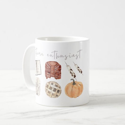 Herbstenthusiast, Herbst-Tasse Kaffeetasse (Vorderseite Links)