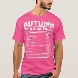 HerbsternährungsdatenHerbstname Geburtstag T-Shirt