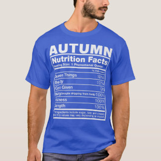 HerbsternährungsdatenHerbstname Geburtstag T-Shirt