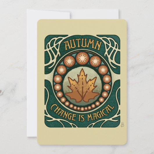 Herbsternte, Abendessen Party Einladung (Vorderseite)