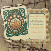 Herbsternte, Abendessen Party Einladung