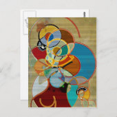 Herbsternte - Abstrakt Postkarte (Vorne/Hinten)