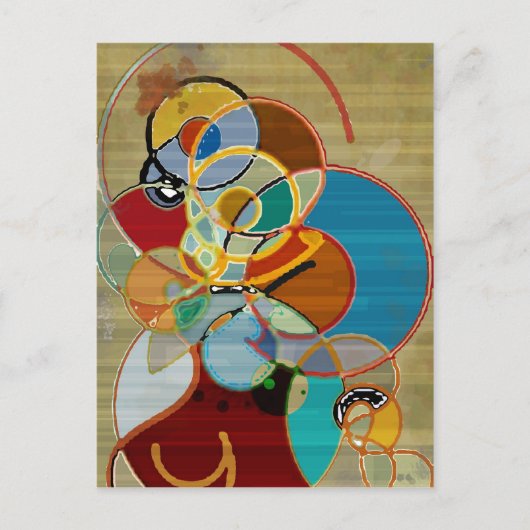 Herbsternte - Abstrakt Postkarte (Vorderseite)