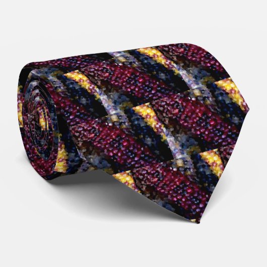 "Herbsternte Abstrakte" Krawatte (Gerollt)