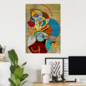 Herbsternte - Abstraktes Poster (Heimbüro)