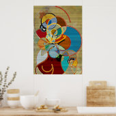 Herbsternte - Abstraktes Poster (Küche)