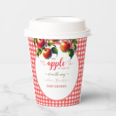 Herbsternte Apfel-Babydusche Pappbecher (Vorderseite)